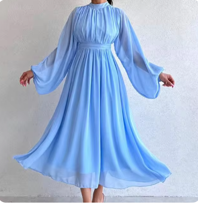Eva - netstof maxi jurk