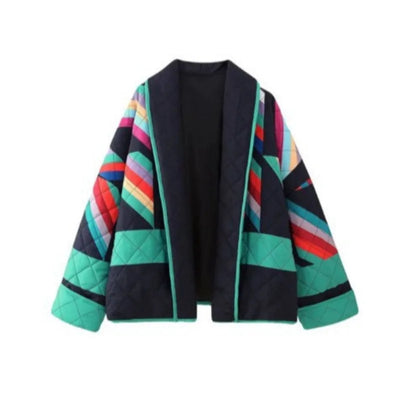 Juliet - jas met patchworkprint